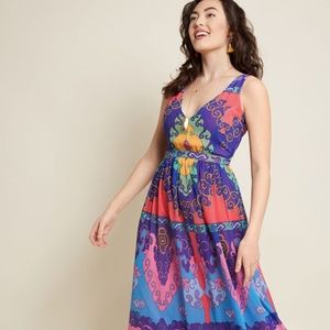 ModCloth Muster the Length Maxi Dress in Indigo